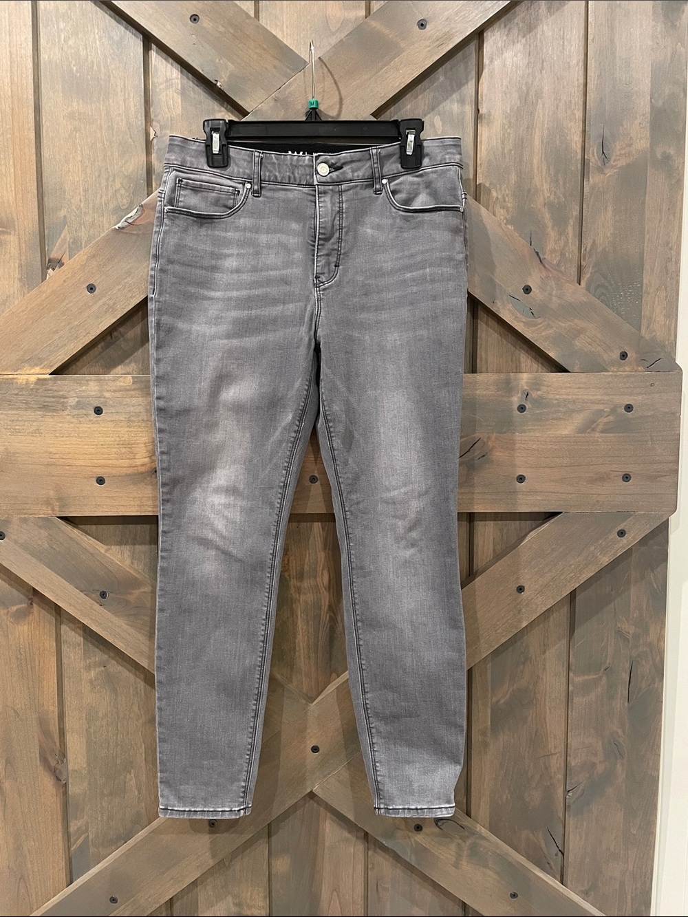 White House Black Market Gray Skinny Jeans